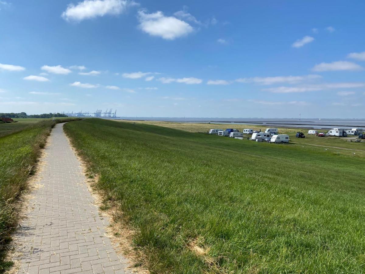Ferienhaus Wieden Am Deich Wurster Nordseekuste Buitenkant foto